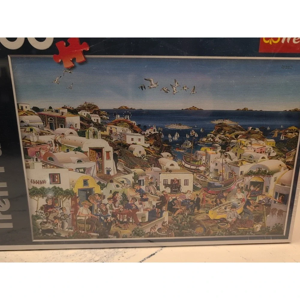 Trefl Island Life Antonios von Santorinios 1000‎ Piece Jigsaw Puzzle Sealed NEW